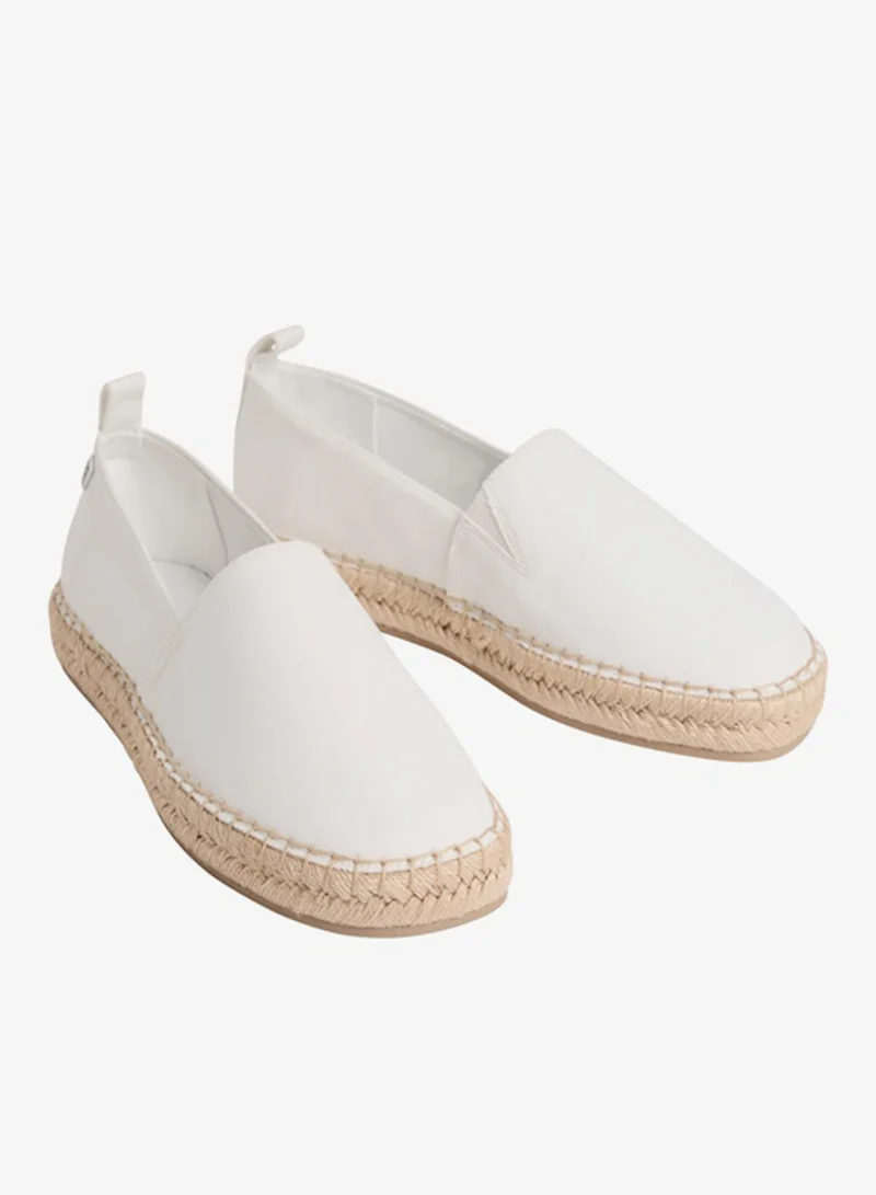 CALVIN KLEIN Tessa - Canvas Emblem Logo Espadrilles